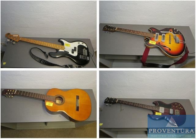 Gitarren-Auktion: 17 Gitarren, E-Gitrarren, Bass-Gitarren, Konzert-Gitrarren, etc., 37077 Göttingen