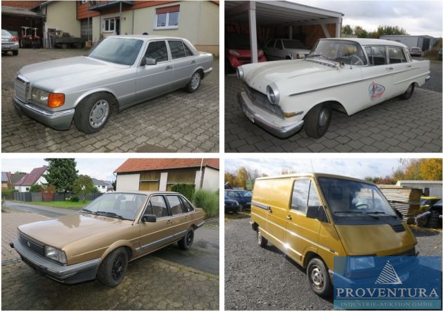 Aus Nachlass: Oldtimer und Youngtimer Versteigerung: Opel Kapitän, VW Santana, Mercedes 260 SE, Talbot Horizon, Audi V8, Audi A8L W12, Porsche 944 S, etc.