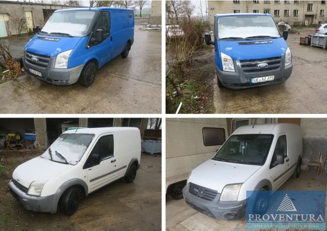 Fahrzeug-Auktion: FORD Transit 2.2 TDCi, EZ. 2009, 200.000 km, 2 x FORD Transit Connect 1.8 Di, EZ 2005 u. 2010, 130.000 Km u. 230.000 Km