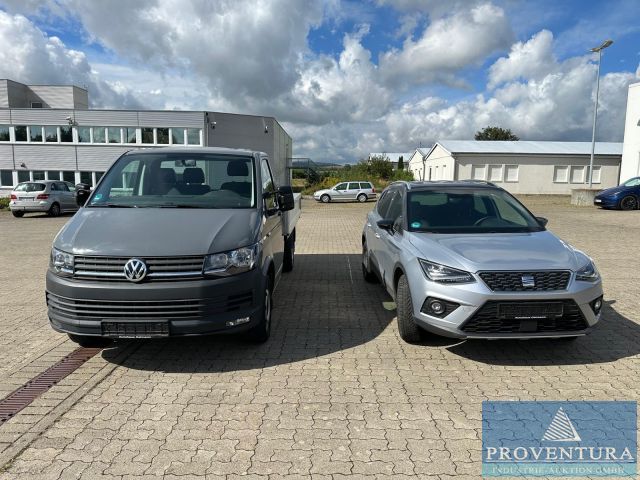 Fahrzeugversteigerung VW T6 Pritsche EZ 2018 5.000 km, SEAT Arona 1.0 TSI EZ 2018 46.000 km