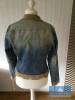 Damenjacke Jeansjacke mit Wildlederimitat Applikation Gr. 40