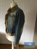 Damenjacke Jeansjacke mit Wildlederimitat Applikation Gr. 40