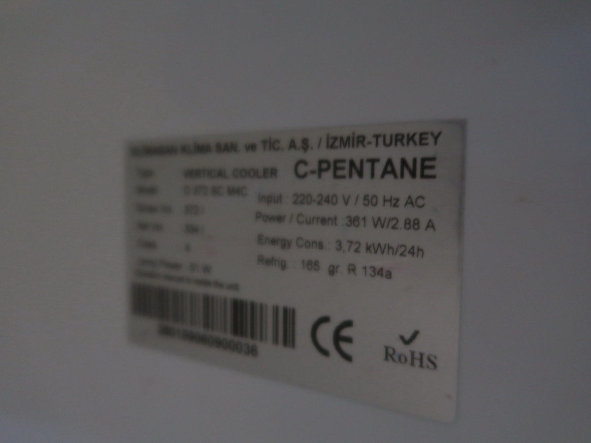 Getränkekühlschrank C-PENTANE Vertical Cooler