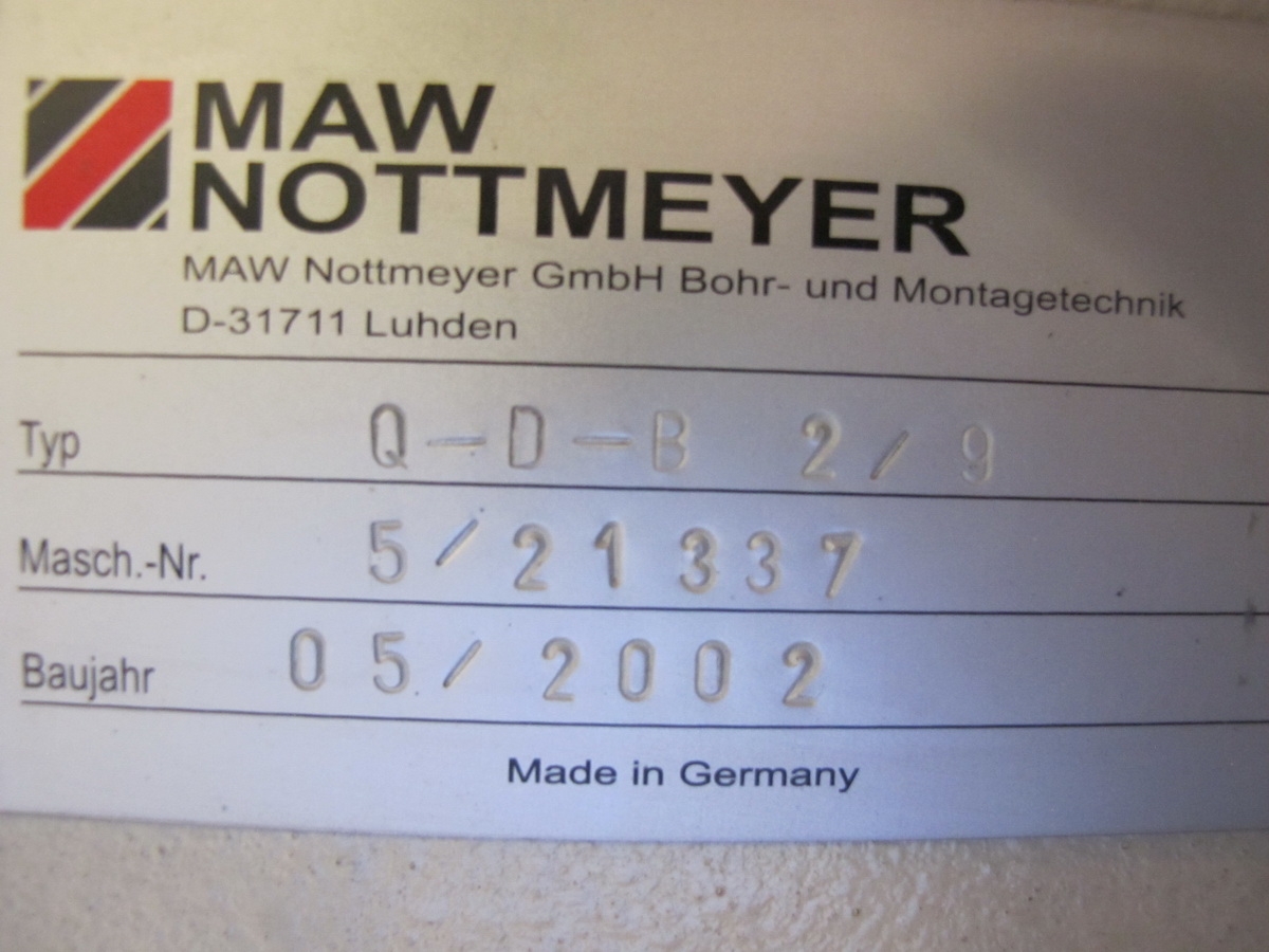 Quer-Durchlauf-Bearbeitungsmaschine MAW NOTTMEYER