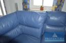 Eck-Ledersofa HIMOLLA 24 LongL Lagune blau