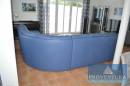 Eck-Ledersofa HIMOLLA 24 LongL Lagune blau