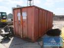 Materialcontainer Stahl rot gestrichen