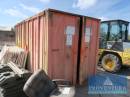 Materialcontainer Stahl rot gestrichen