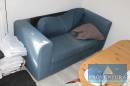 Schlafsofas Stoff blau 2-Sitzer 2 St.