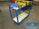 Etagenwagen Metall blau 2 Ebenen ca. 45x100x95h cm