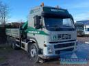 Lkw offener Kasten mit Ladekran VOLVO FM12 6x4, EZ 2005