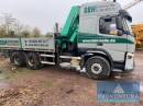 Lkw offener Kasten mit Ladekran VOLVO FM12 6x4, EZ 2005