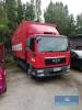 Lkw Plane/Spriegel MAN TGL 8.150 4x2 BB, EZ. 2010