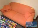 Couchgarnitur Stoffbezug orange