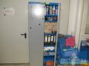 Metallschrank blau/grau