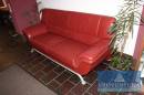 Ledersofas braunrot 2 1/2-Sitzer