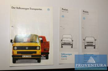 Datenblatt, Preislisten VW T3 und VW Caddy 1989