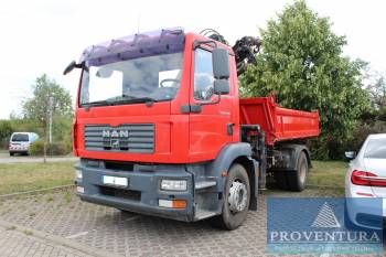 Lkw Kipper Ladekran MAN TGM 18.330 4x2