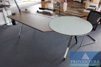 Schreibtisch TABLE Duoplatte ca. 240x100/90 cm