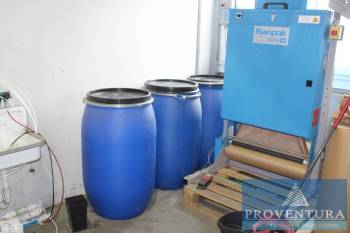 Kunststofffass blau ca. 200 l