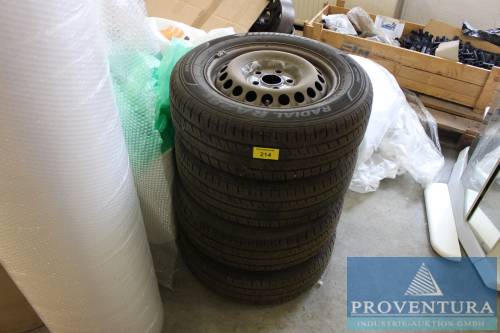 Sommerrädersatz HANKOOK Radial RA 28E 205/65 R16C 107/105 T für VW T6