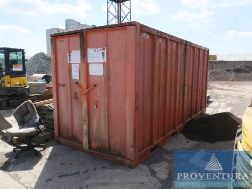 Materialcontainer Stahl rot gestrichen