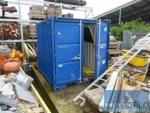 Seecontainer 8 Fuß CTX CONTAINEX Stahl blau