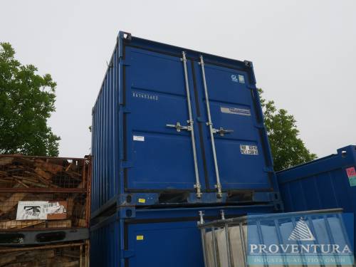 Seecontainer 8 Fuß CTX CONTAINEX Stahl blau