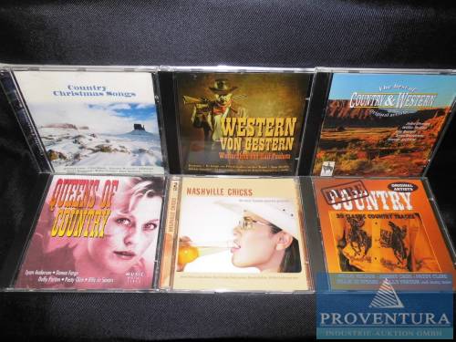 CD-Sammlung Country-Sampler ca. 29 verschiedene CD-Alben