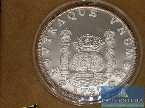 Silbermedaille 40 Reales Mexiko 1987 5 oz 999/−