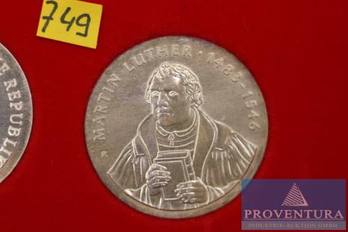 Silbermünze DDR 20 Mark Martin Luther 1983 [1]