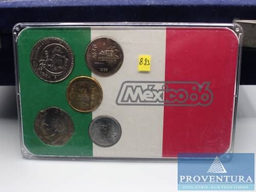 KMS Mexiko Fussball WM 1986 1 - 100 Pesos st