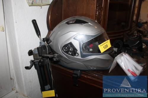 Motorrad – Sturzhelm silber [1]