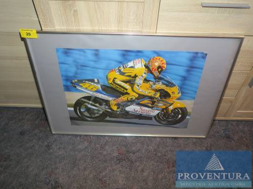 Bild VALENTINO ROSSI (Foto) ca. 90x60 cm