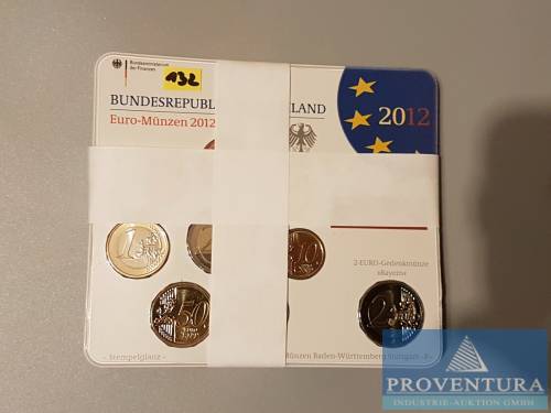 Euro-KMS Bundesrepublik Deutschland 2012 ADFGJ st Bayern