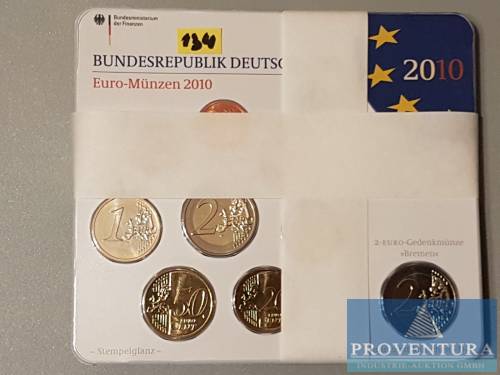 Euro-KMS Bundesrepublik Deutschland 2010 ADFGJ st Bremen