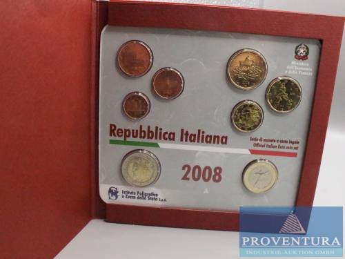 Euro-KMS Italien 2008 st 1 ct - 2 Euro