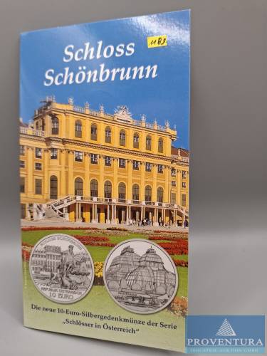 Silbermünze Österreich 10 Euro 2003 Schloss Schönbrunn Silber .925 17.3 gr st