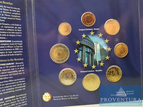 Euro-KMS BeNeLux 2007 Römische Verträge Belgien/ Niederlande/ Luxemburg je 1 ct - 2 Euro