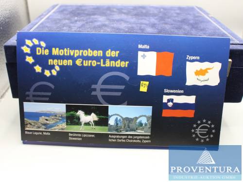 Euro-Motivproben Malta - Zypern - Slowenien je 2 Euro