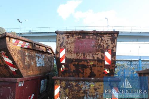 Absetzcontainer Absetzmulde Stahl orange 5m³