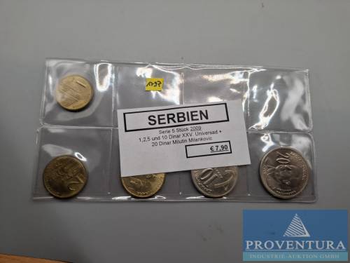 Umlaufmünzen Serbien 1-20 Dinar Milutin Milankovic [1]