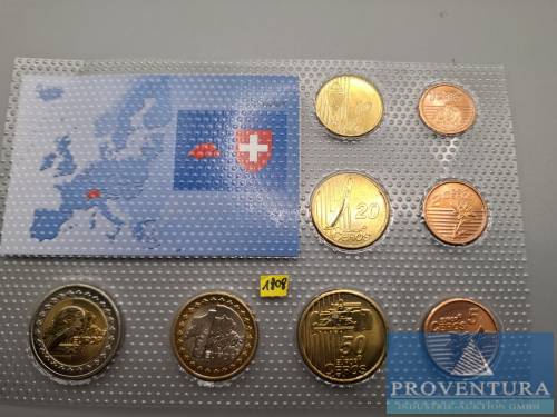 Kleinmünzensatz Schweiz Europroben 1 Ct - 2 Euro 2003 [1]