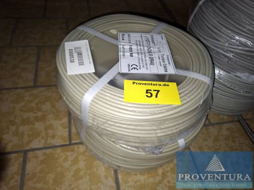 Kabel J-Y(ST)Y 2x2x0.6 mm² grau 100 m 2 St. [1]