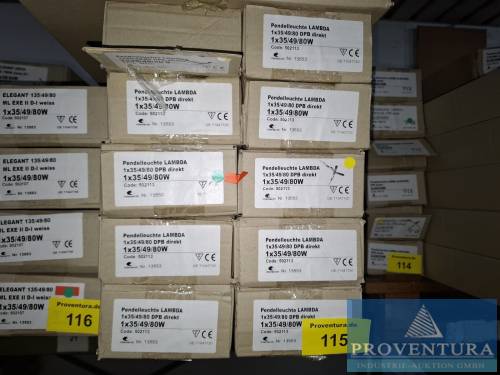 Pendelleuchten INTERSEROH Lamda 1x35/49/80 DPB Direct 13553 Code 502113 10 St. [1]