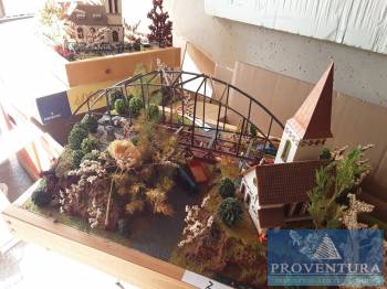 Diorama Kirche mit Brücke