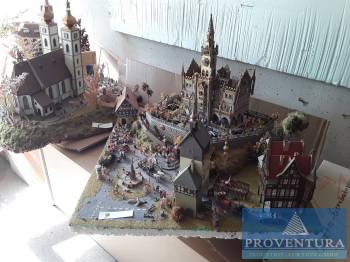 Diorama Stadtschloss mit Häusern