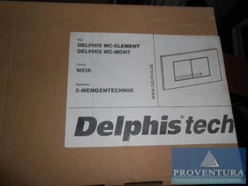 Delphis WC Wandelement Drücker 2 Mengen Technik