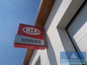 Werbeschild KIA Service